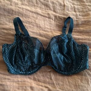 Felina black lace bra size 40DDD